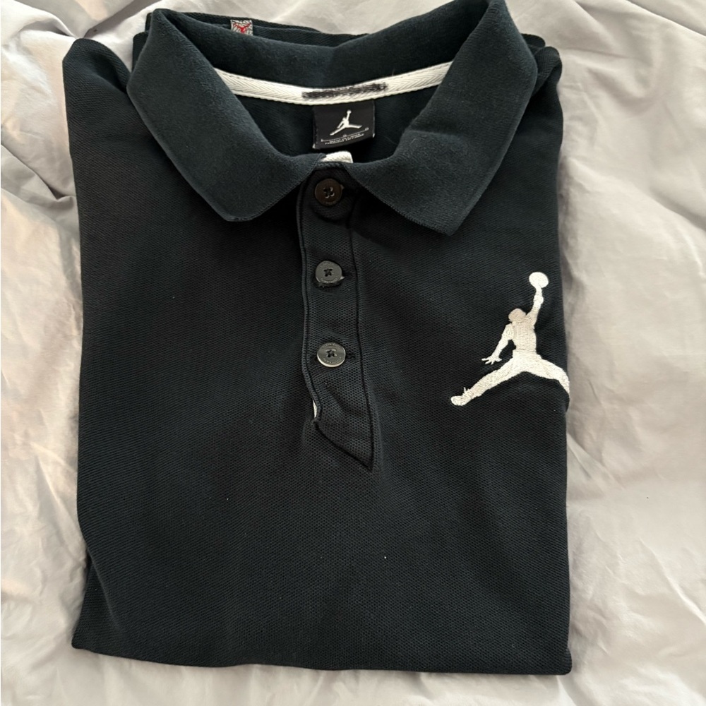 Nike Jordan Jump man polo, 100% cotton with 23 on right sleeve, EUC, size L